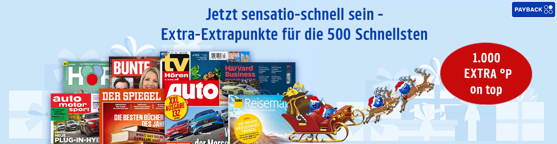 Jetzt sensatio-schnell sein - Extra-Extrapunkte für die 500 Schnellsten