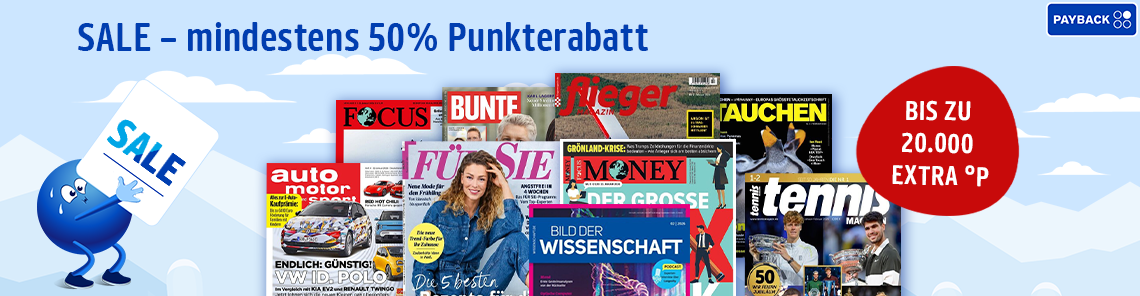 SALE - alles mit mindestens 50% Punkterabatt