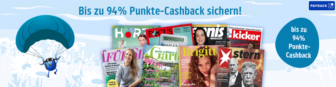 Bis zu 94% Punkte-Cashback sichern