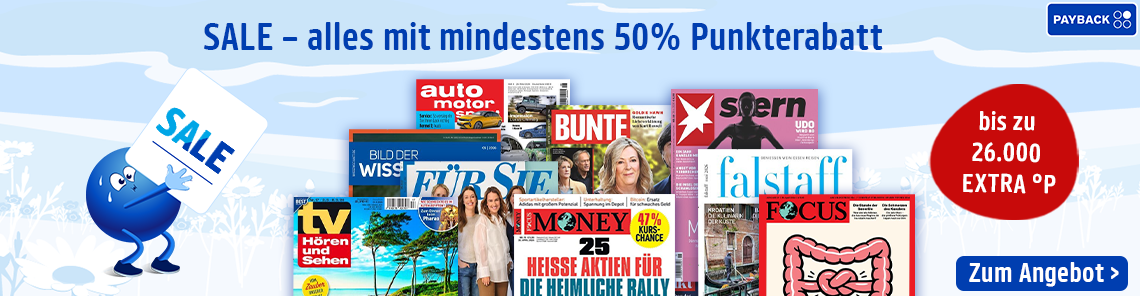 SALE - alles mit mindestens 50% Punkterabatt