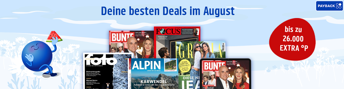 Deine besten Deals im August!