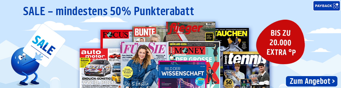 SALE 50 Prozent Punkte-RABATT