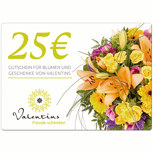25 € Valentins Gutschein