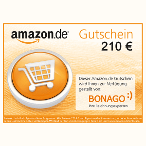 210 € Amazon.de Gutschein
